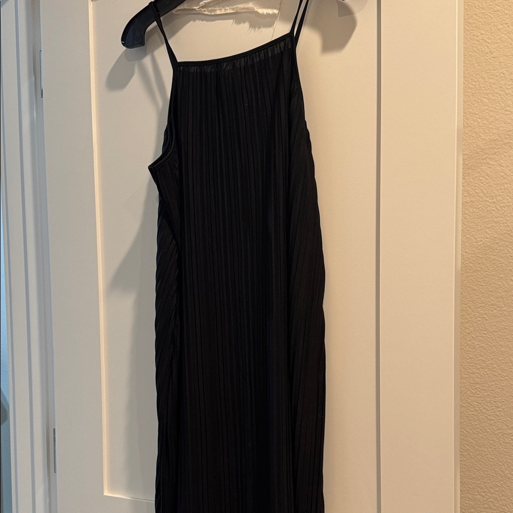 NWT- A New Day Black Pleated Maxi Dress